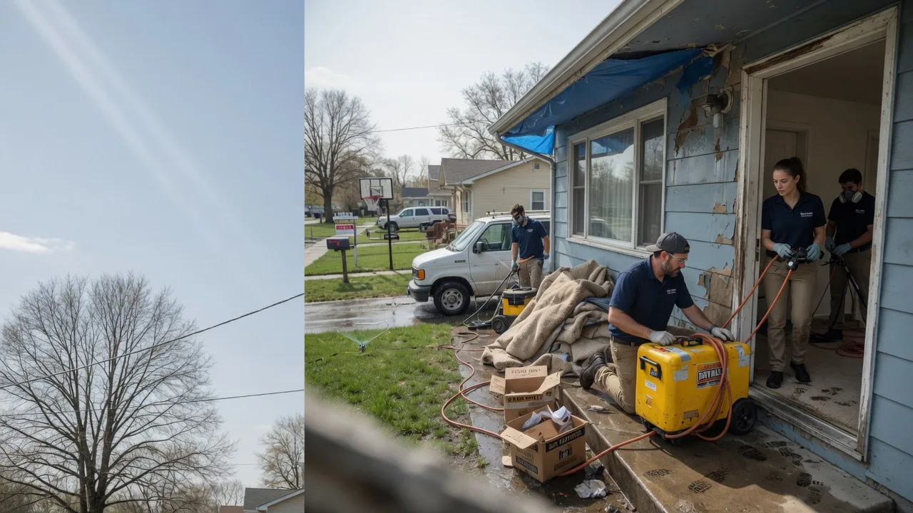 Basement Flood Cleanup in Kincaid, IL near me